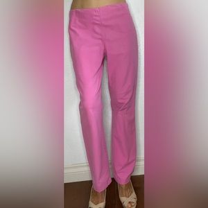 Hot Pink Straight Leg Stretch Women’s Cotton Pants (M)